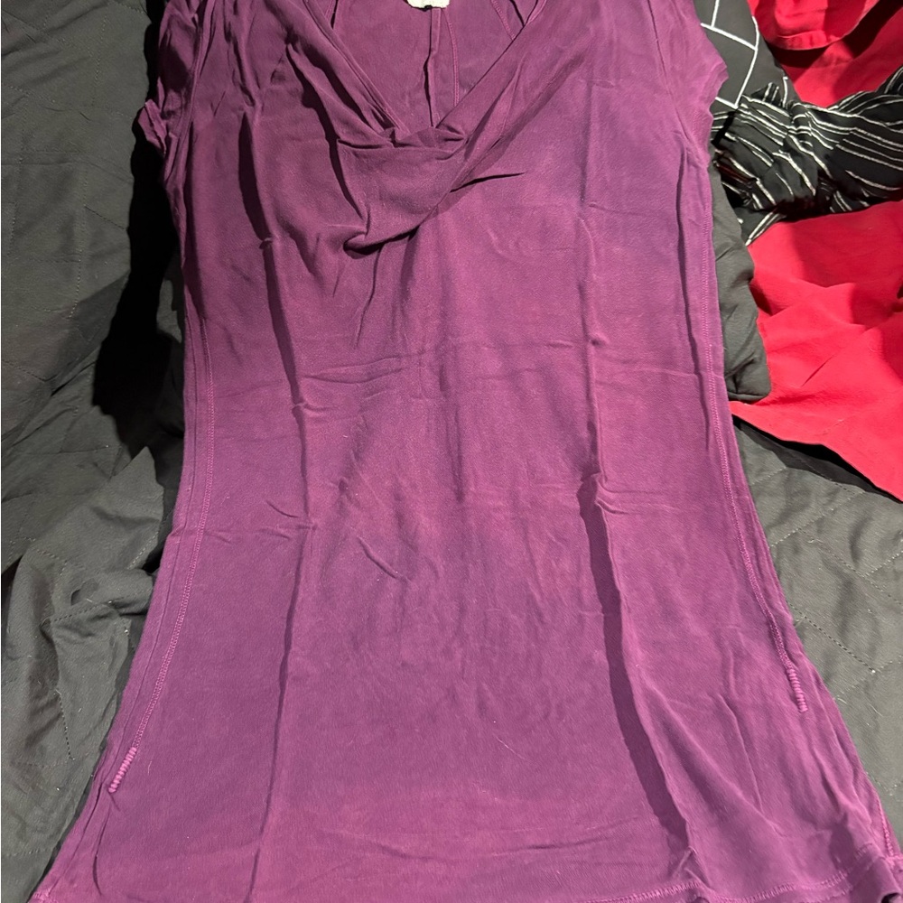 Union Purple Cowl Neck Sleeveless Top Free when bundled